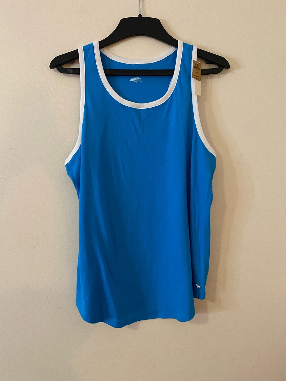 PINK Victoria’s SecretWomen’s Blue Racerback Tank Top - Lightweight Summer Layer
